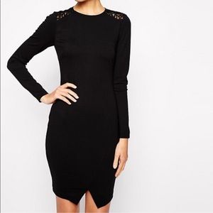 Ted Baker Long Sleeve Dress with Lace Back